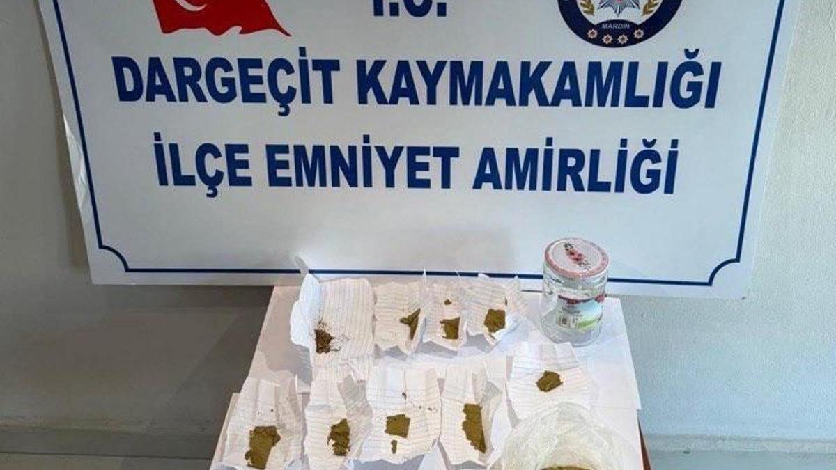 Mardin’de uyuşturucu operasyonda 1 şüpheli gözaltına alındı