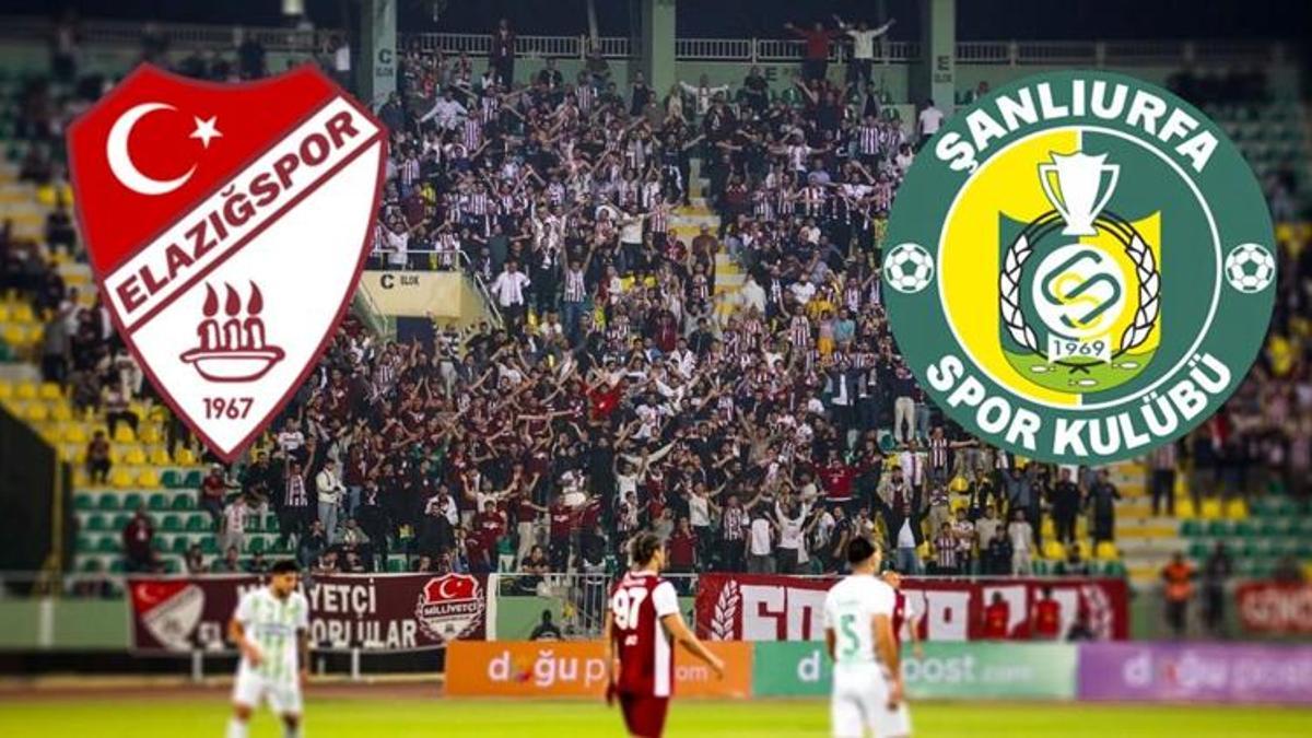 Elazığspor - Şanlıurfaspor maçı öncesi belli oldu!