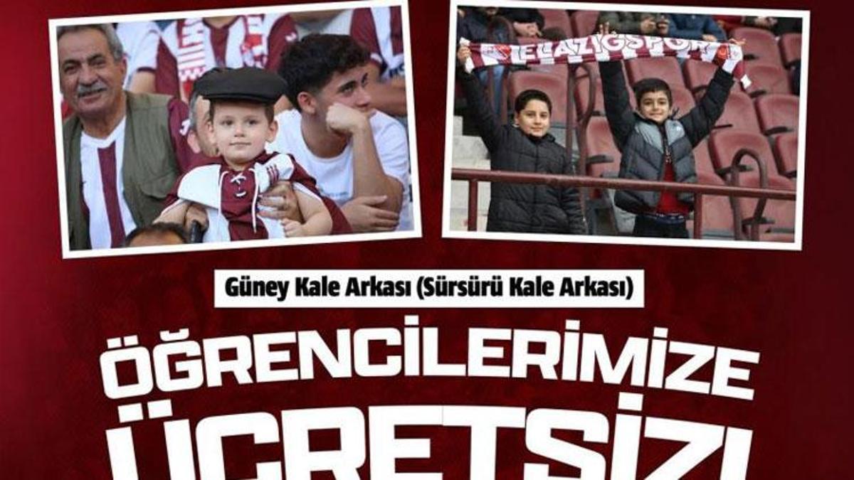 Elazığspor’dan Şanlıurfaspor maçı için ücretsiz bilet kararı