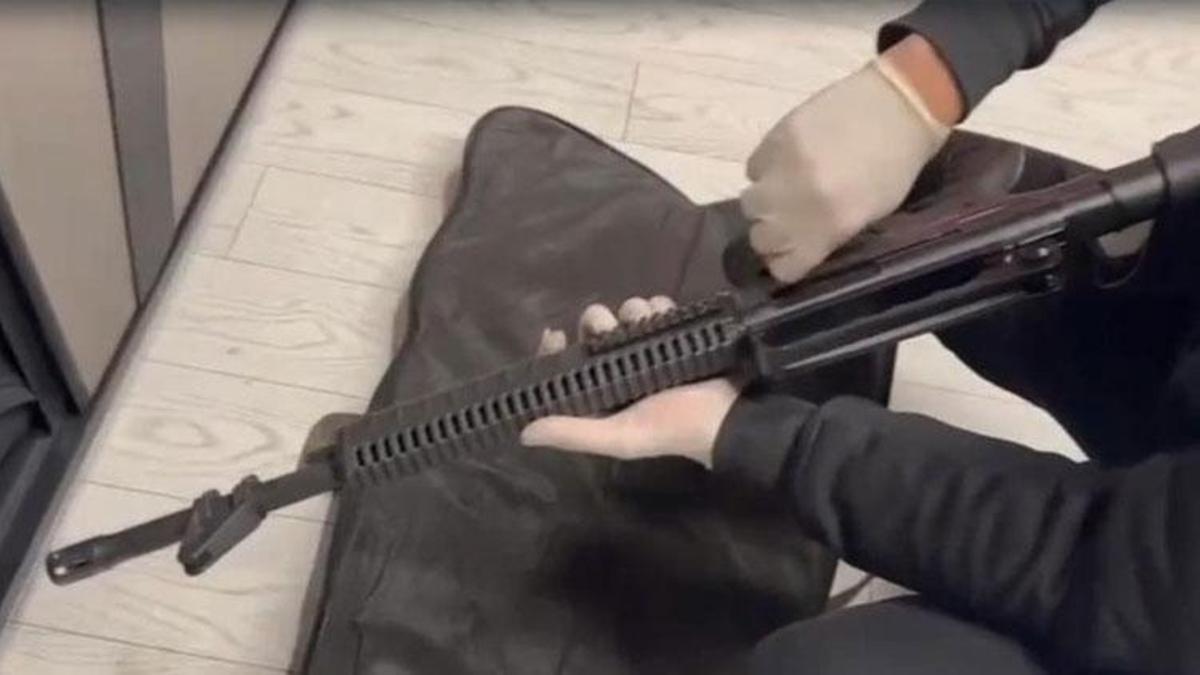 İkametlerini silah imalathanesine çeviren şebekeye operasyon düzenlendi