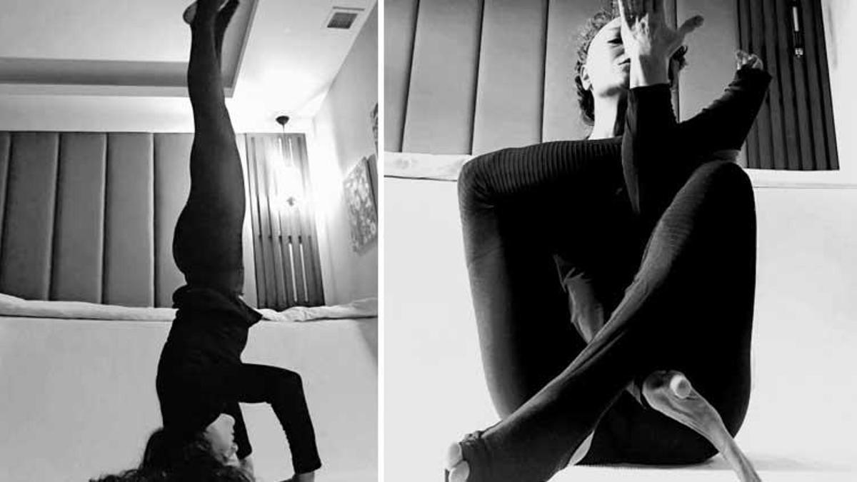 Fidan’dan yoga şov! Aman Ecmel görmesin