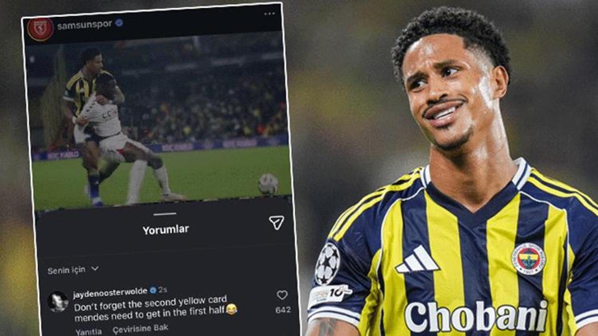 Oosterwolde'nin paylaşımı Samsunsporluları çıldırttı: Sarı kartı unutmayın