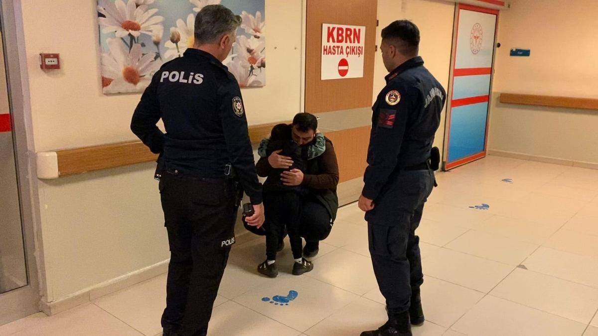 Hastanede kaybolan çocuk, 1 kilometre uzaklıkta bulundu