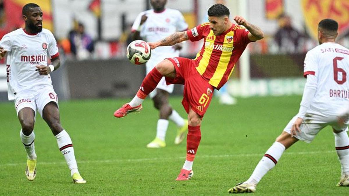 Kayserispor-Fatih Karagümrük maçında kritik 3 puan tek golle geldi