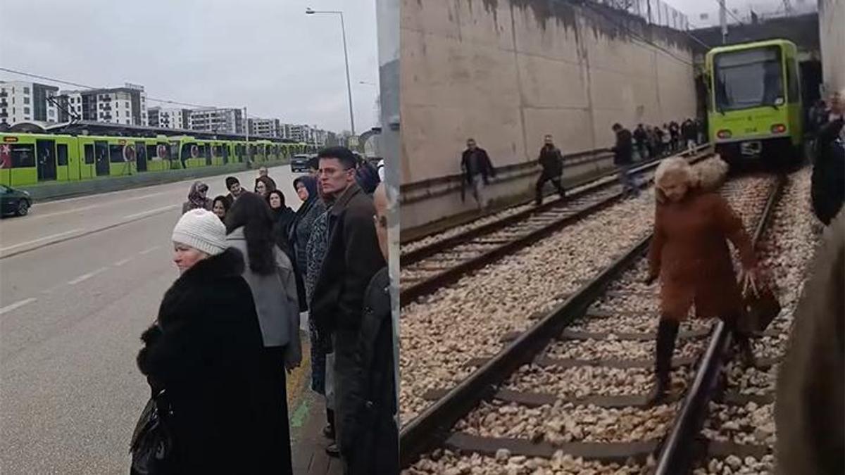 Bursa'da metro seferleri durdu