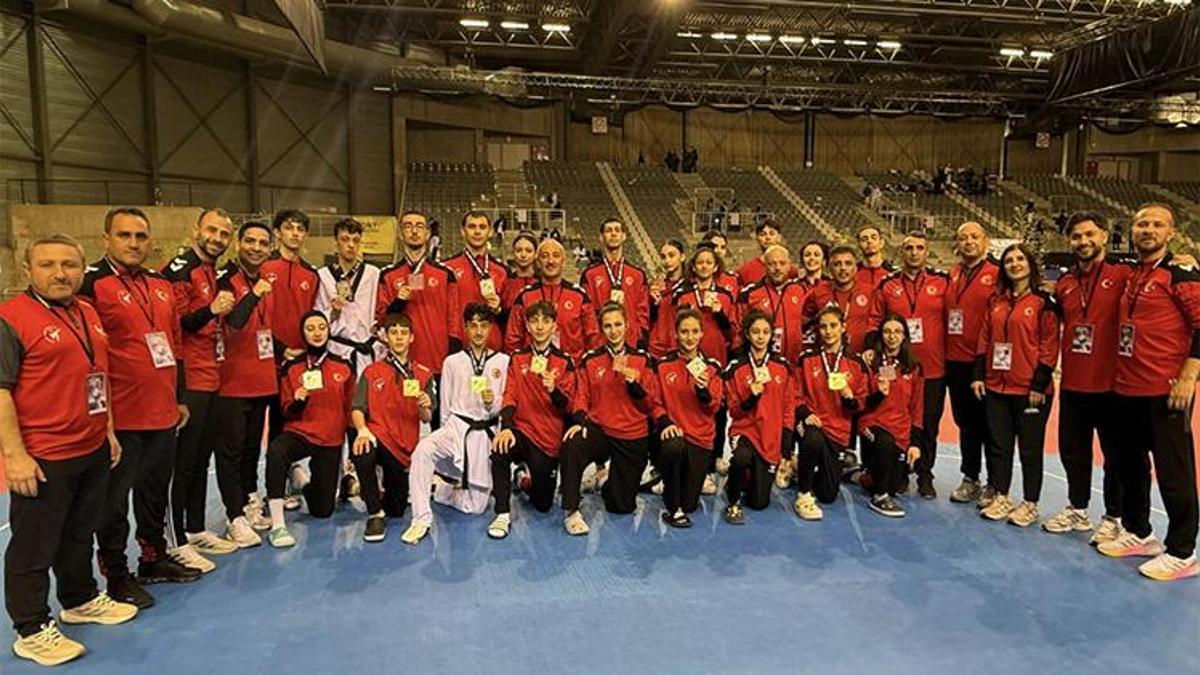 Milli taekwondocular Türkiye'nin gururu oldu! Belçika’da 30 madalya ile döndüler