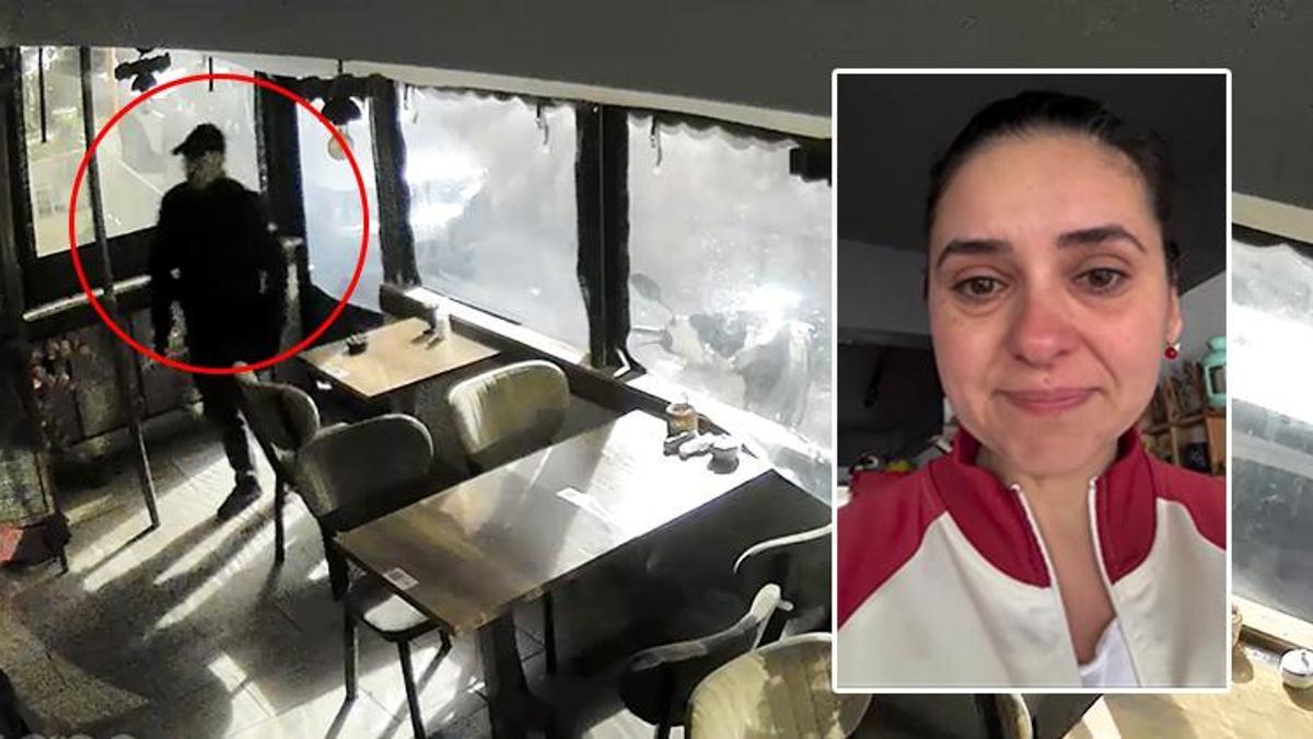 Boşanma aşamasındaki eşinin kafeteryasına girip hırsızlık yaptı! Polise 'Sürpriz yaptım' dedi! O anlar kamerada