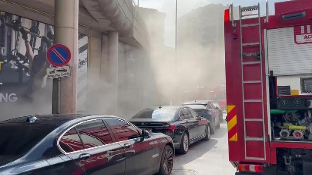 Üsküdar'da spor salonunda korkutan yangın