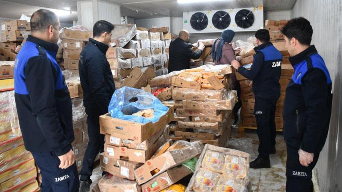 Şanlıurfa Siverek’te 50 ton bozuk tavuk eti ele geçirildi