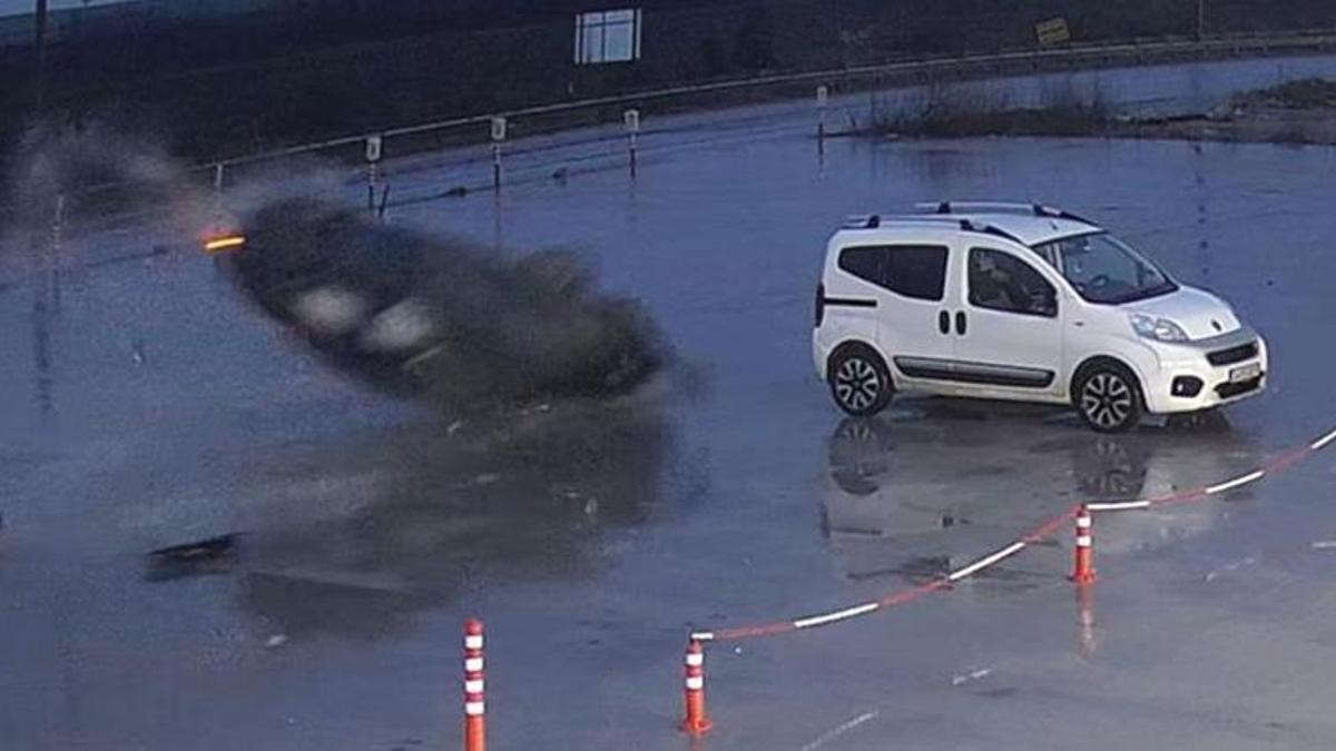 Edirne'de korkunç kaza! Otomobil 60 metre boyunca defalarca takla attı: O anlar kamerada