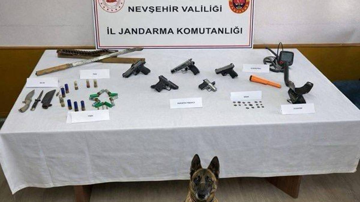 Nevşehir’de silah ticareti ve tarihi eser kaçakçılığına 4 gözaltı