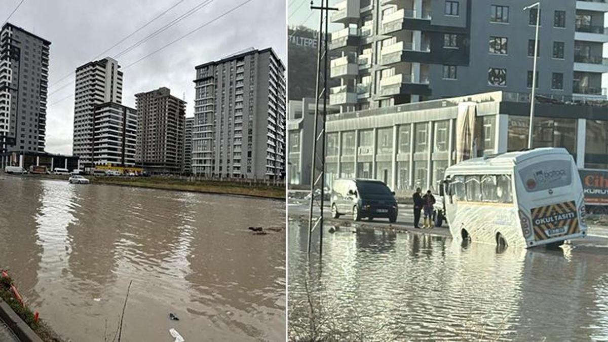 Ankara’da sağanak etkili oldu, caddeler ve sokaklar göle döndü