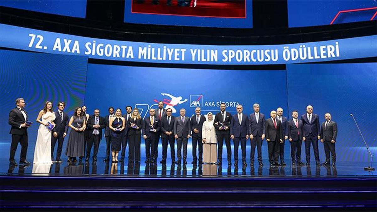 Türk sporunun onur gecesi... 1.AXA Sigorta Milliyet yılın sporcusu ödülleri sahiplerini buldu