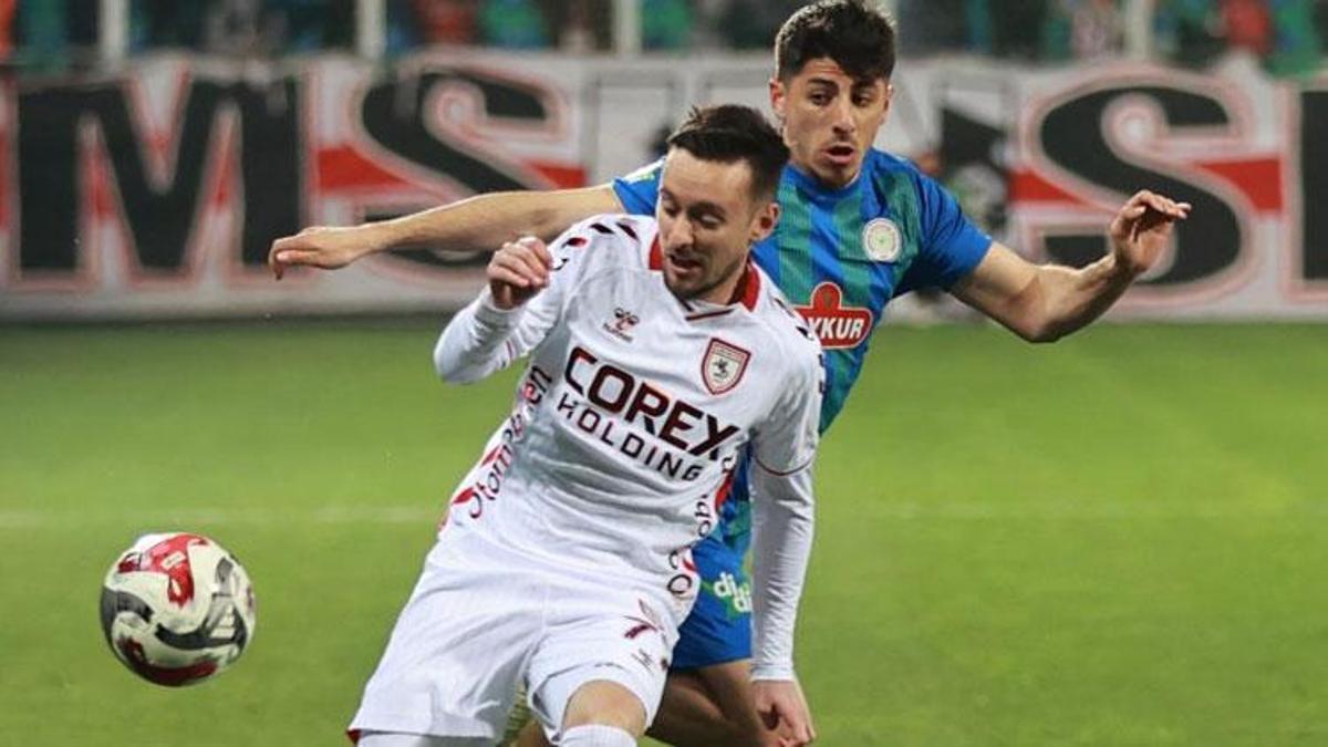 Çaykur Rizespor - Samsunspor maçında 5 gol ve yüksek tansiyon vardı!