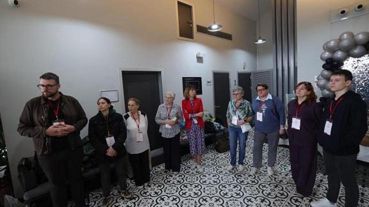 Litvanya’dan gelen katılımcılardan Aktif Yaş Al Merkezi’ne ziyaret