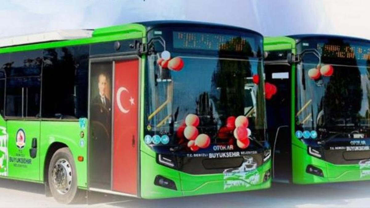 Denizli'de toplu ulaşım ücretsiz olacak