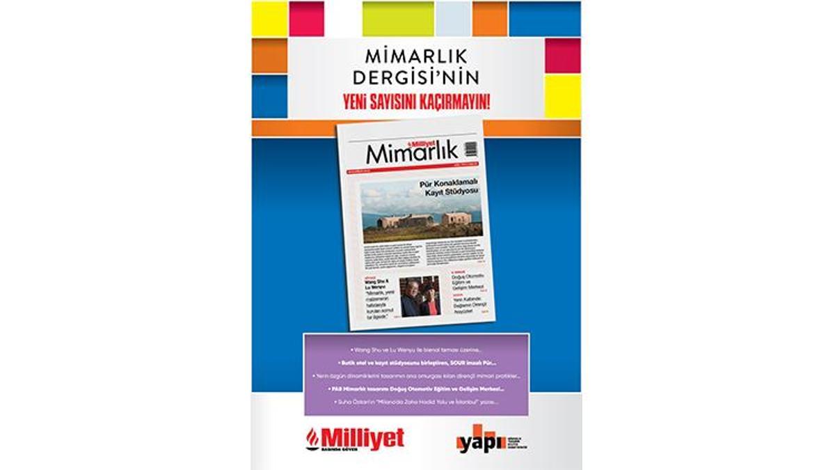 Milliyet Mimarlık Dergisi’nin 63. Sayısı Bu Pazar Bayilerde!