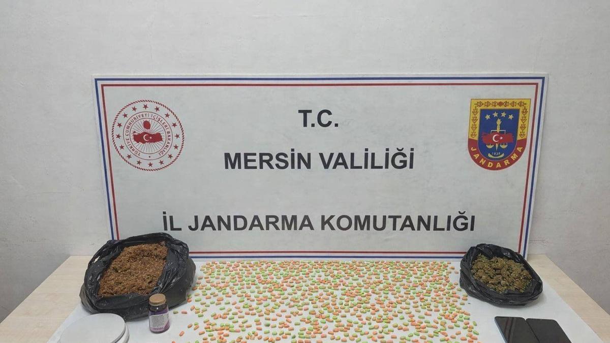 Erdemli'de uyuşturucu operasyonu