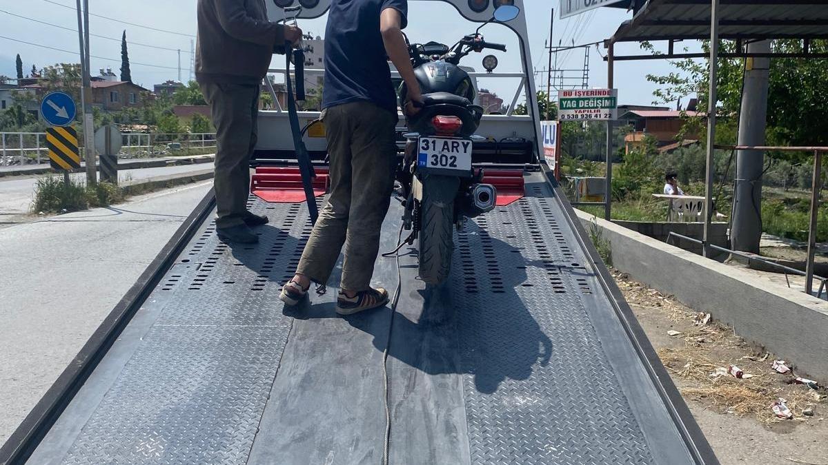 Hatay’da motosiklet tamircilerine denetim
