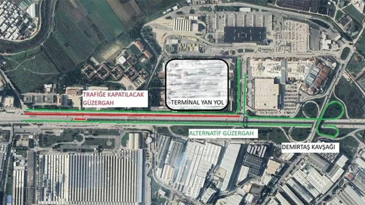 Terminale gidecekler dikkat: Yol kapandı, çalışma bugün başladı!