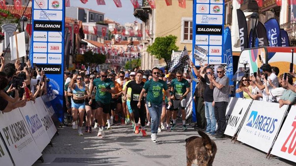Dördüncü Çeşme Yarı Maratonu 5K gün batımı koşusuyla başladı