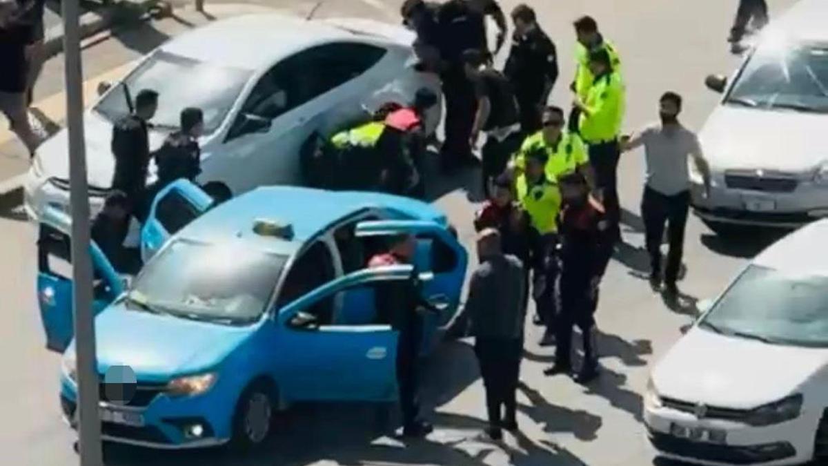 Gaziantep'te taksiciyi rehin alıp, polisle çatışan şahıs yaşanan kovalamaca sonucu yakalandı