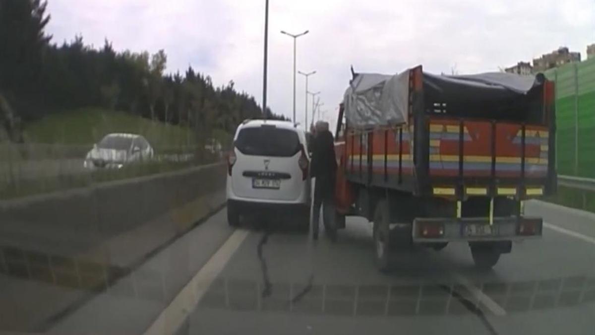 Kartal'da takip etti sonra da saldırdı: Kamyon şoförüne 180 bin TL ceza!