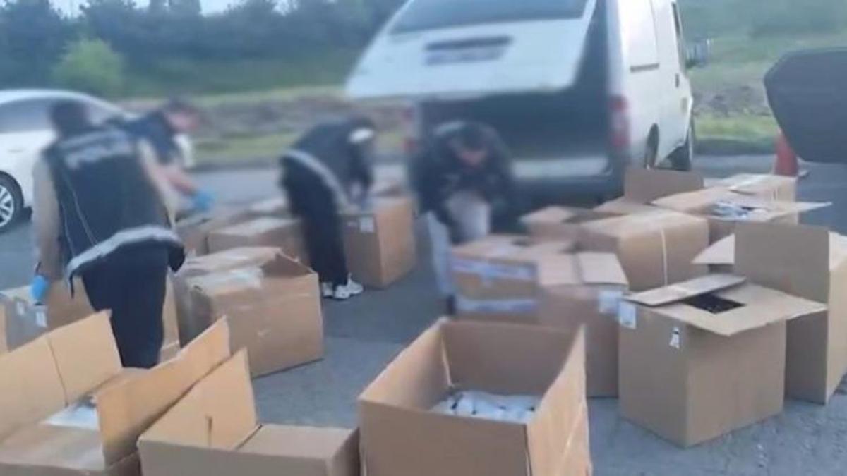 Tuzla'da sabah saatlerinde büyük operasyon! Tam 150 bin adet ele geçirildi