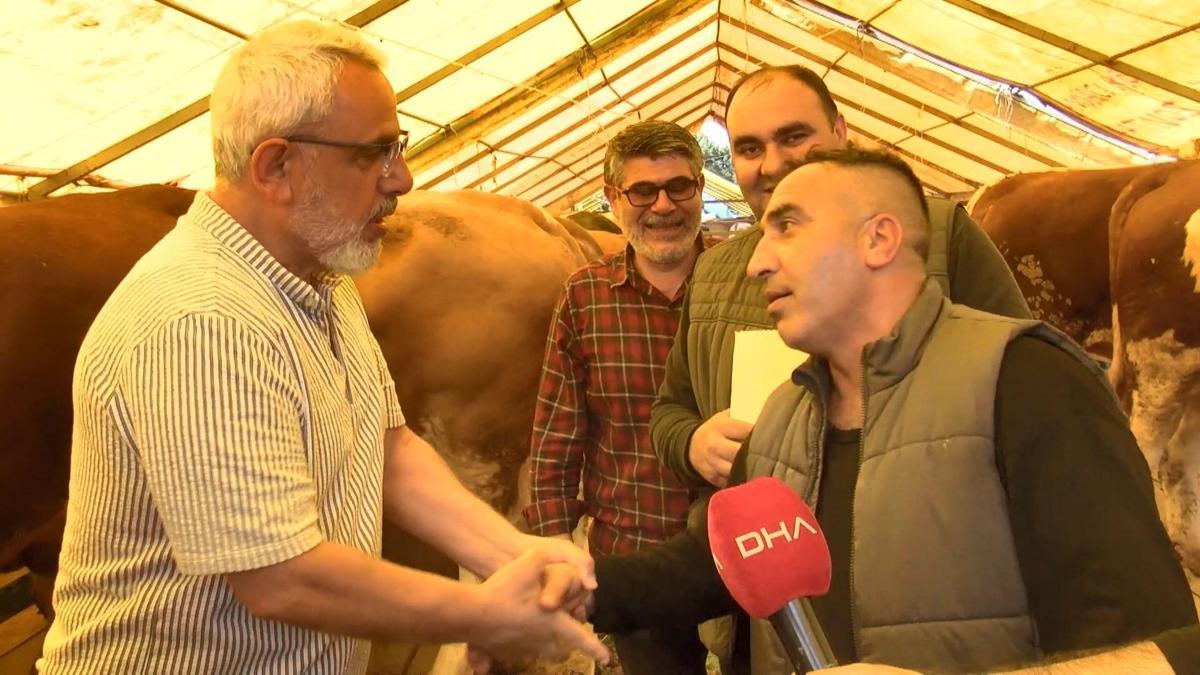 Bahçelievler kurban pazarında sıkı pazarlık: Abim bizi terleterek baya yordu