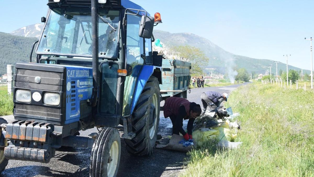 Çay ilçesinde çevre temizliği
