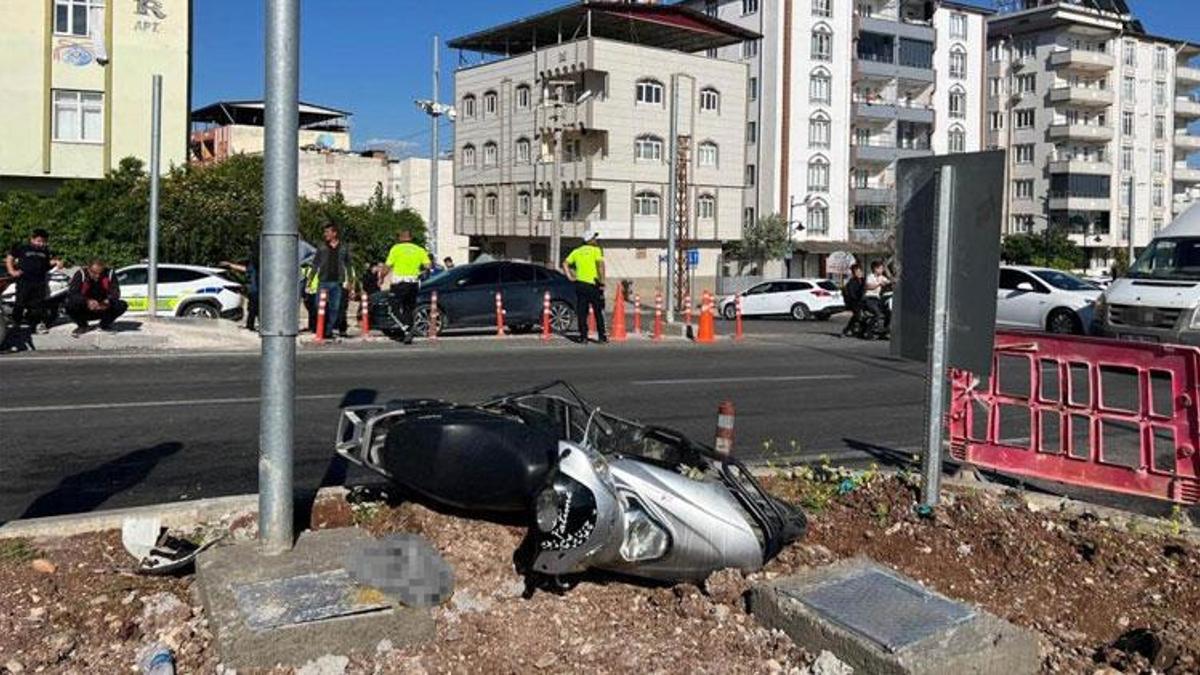 Kilis'te kamyonet ile motosiklet çarpıştı