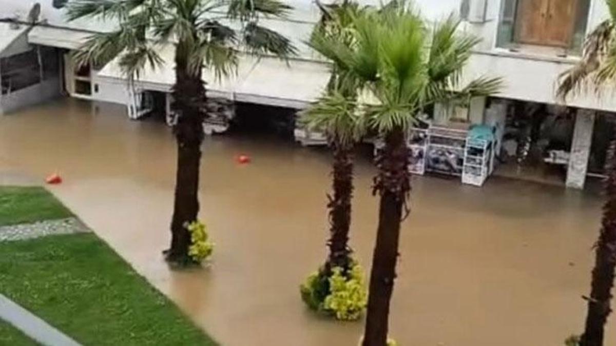 Düzce'de sağanak taşkına neden oldu ev ve işyerlerini su bastı