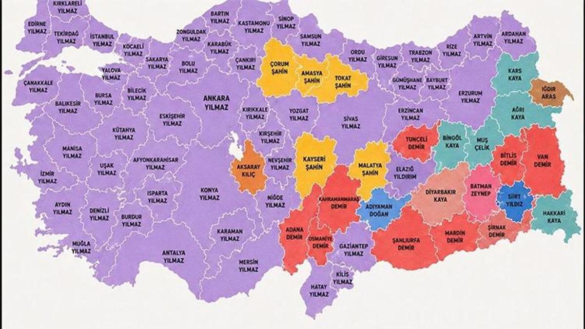 Türkiye'nin en çok kullanılan soyisimleri açıklandı: Soyadı kanunundan bu yana değişmedi!