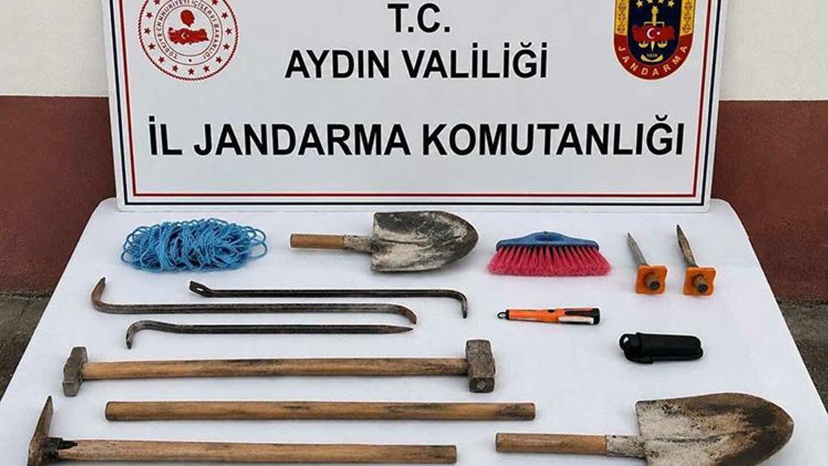 3 kaçak kazıcıya suçüstü! Aydın'da kaçak kazıcılara operasyon: Dedektörle yakalandılar!