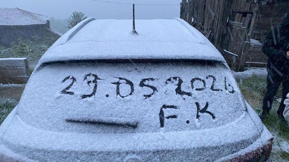 Mayıs ayının sonunda kar yağışı etkili oldu
