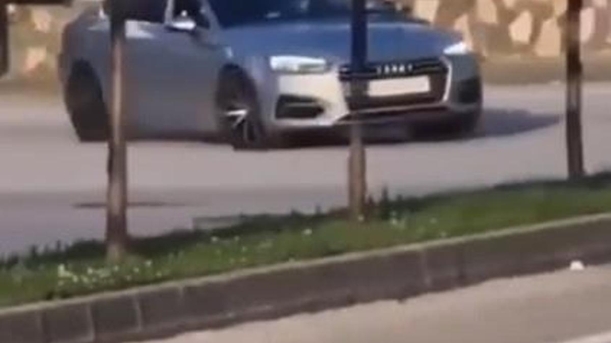 Bursa’da otomobiliyle drift atan sürücü kamerada