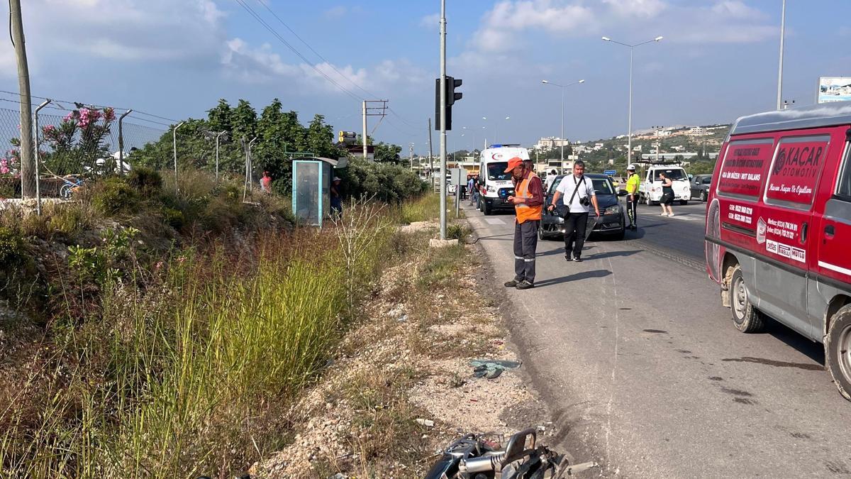 Otomobilin arkadan çarptığı motosikletteki Feyza Nur öldü, babası ağır yaralandı
