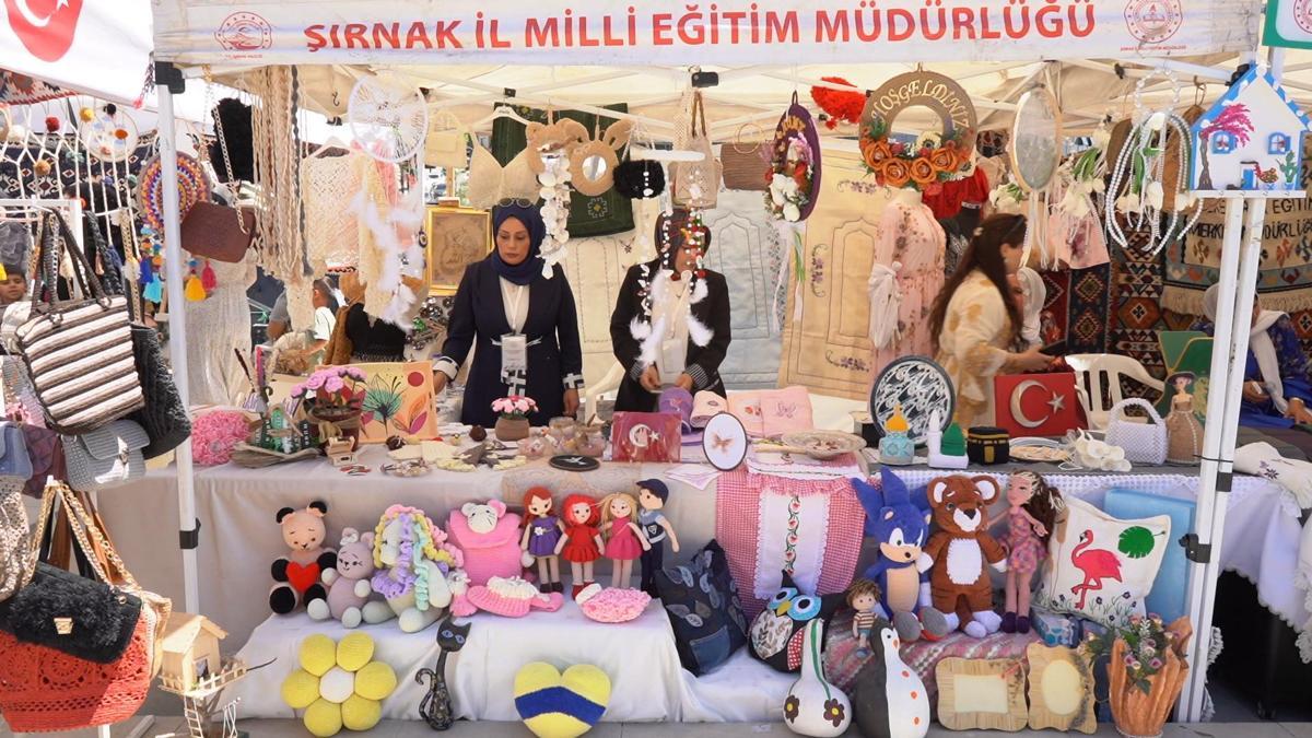 Şırnak’ta Hayat Boyu Öğrenme Haftası'nda kursiyerlerin ürünleri sergilendi