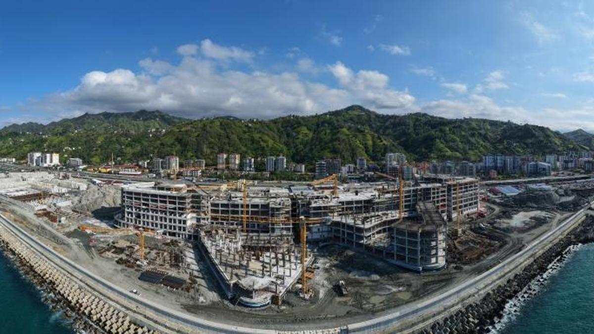 Rize'de yapımı devam ediyor! Sağlık turizmiyle de ön plana çıkacak