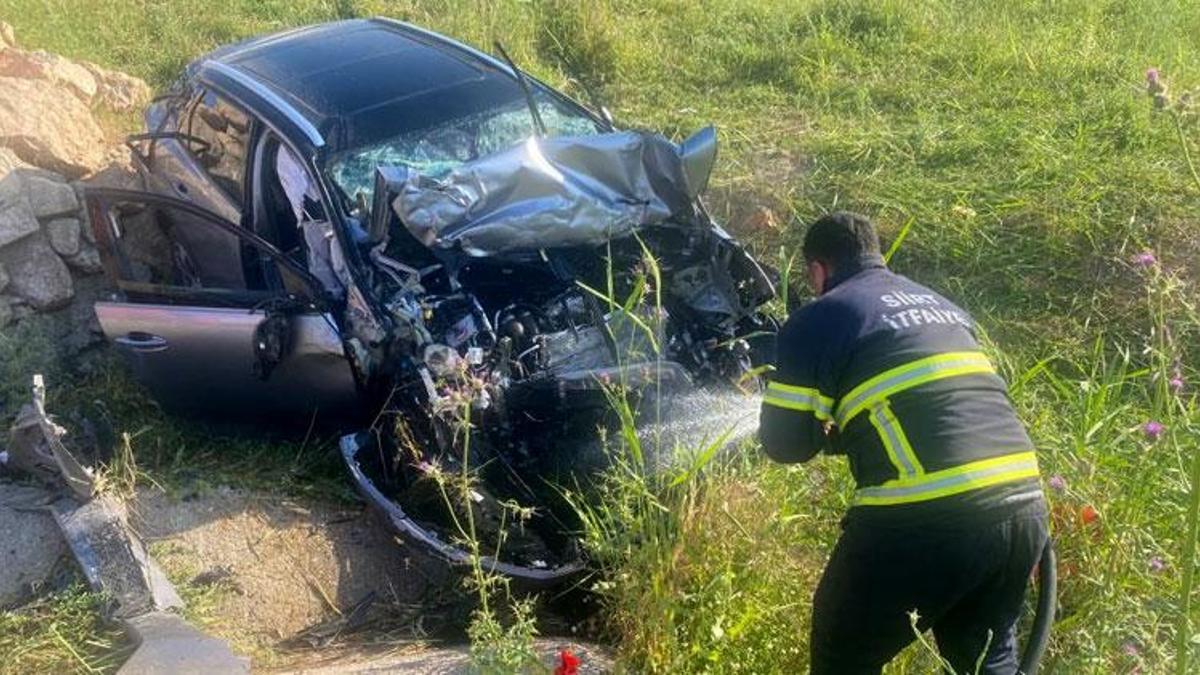 Siirt’te meydana gelen trafik kazasında 1 kişi yaralandı