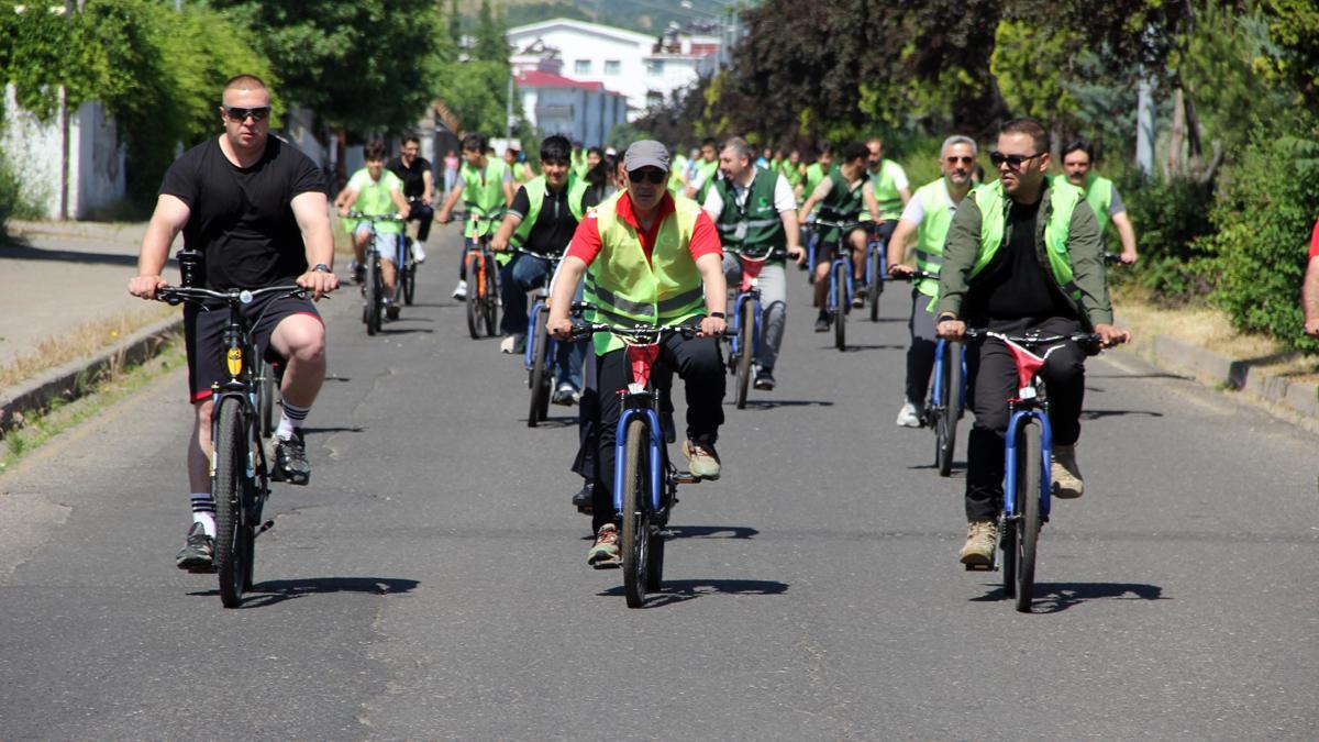 Bingöl’de bağımlılığa karşı pedal çevirdiler