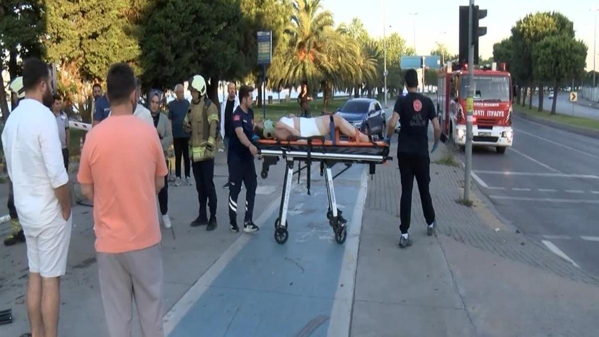 Kartal'da takla attı, otoparka düştü: İstanbul'da korkunç kaza!