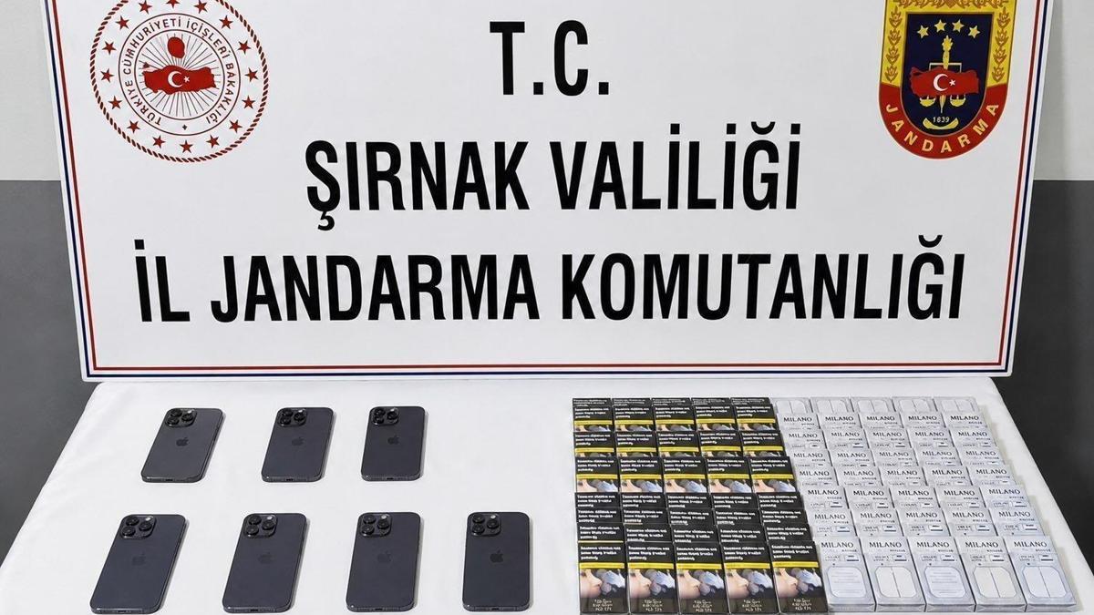 Şırnak'ta 77 milyon TL değerinde kaçak malzeme ele geçirildi