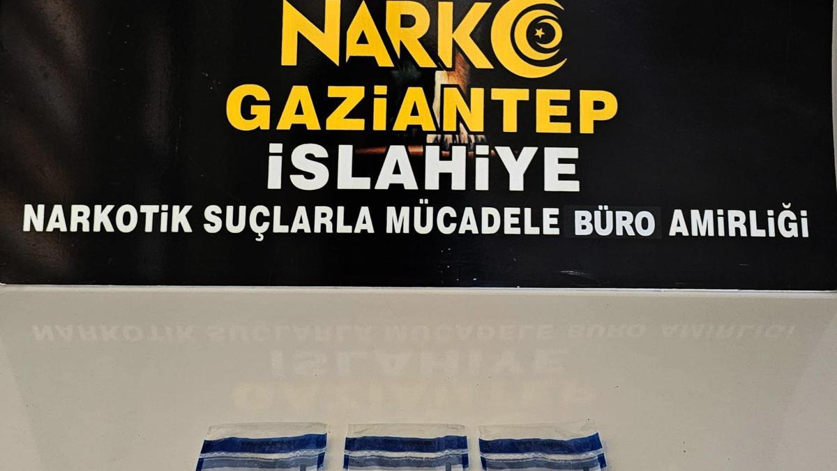 Gaziantep’te uyuşturucu operasyonuna 2 gözaltı