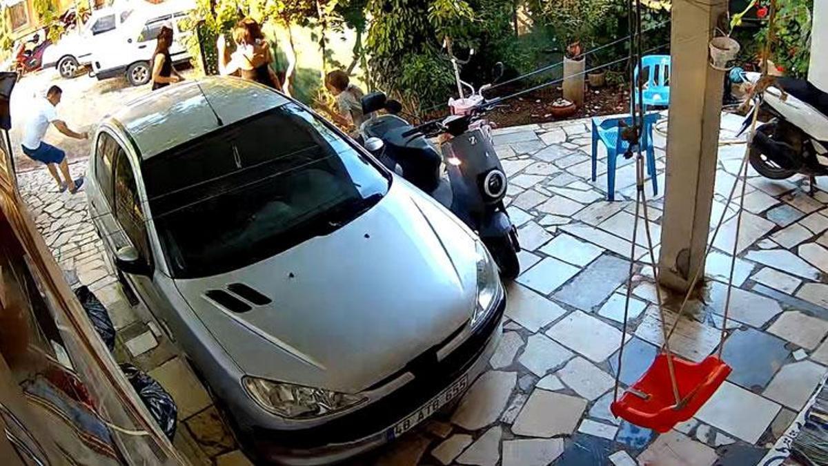 Fethiye'deki bahçe kapısı cinayetinde güvenlik kamerası görüntüleri ortaya çıktı