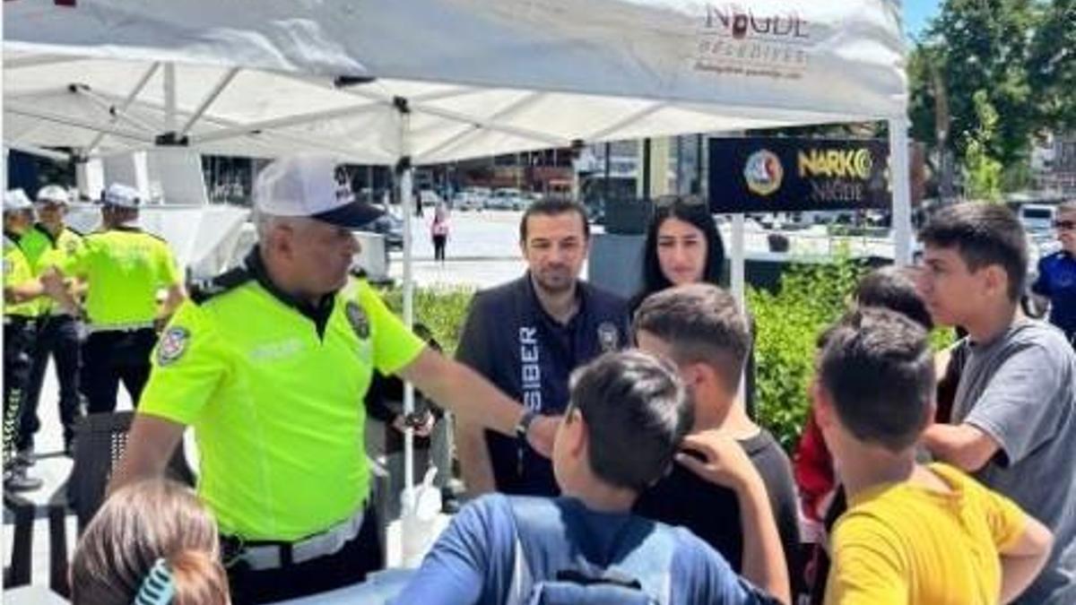 Niğde’de öğrencilere trafik kuralları anlatıldı