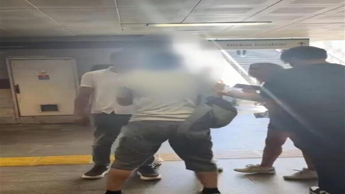 Şişli'de metrobüste gizlice fotoğrafını çekti: Yakalanınca darp edildi
