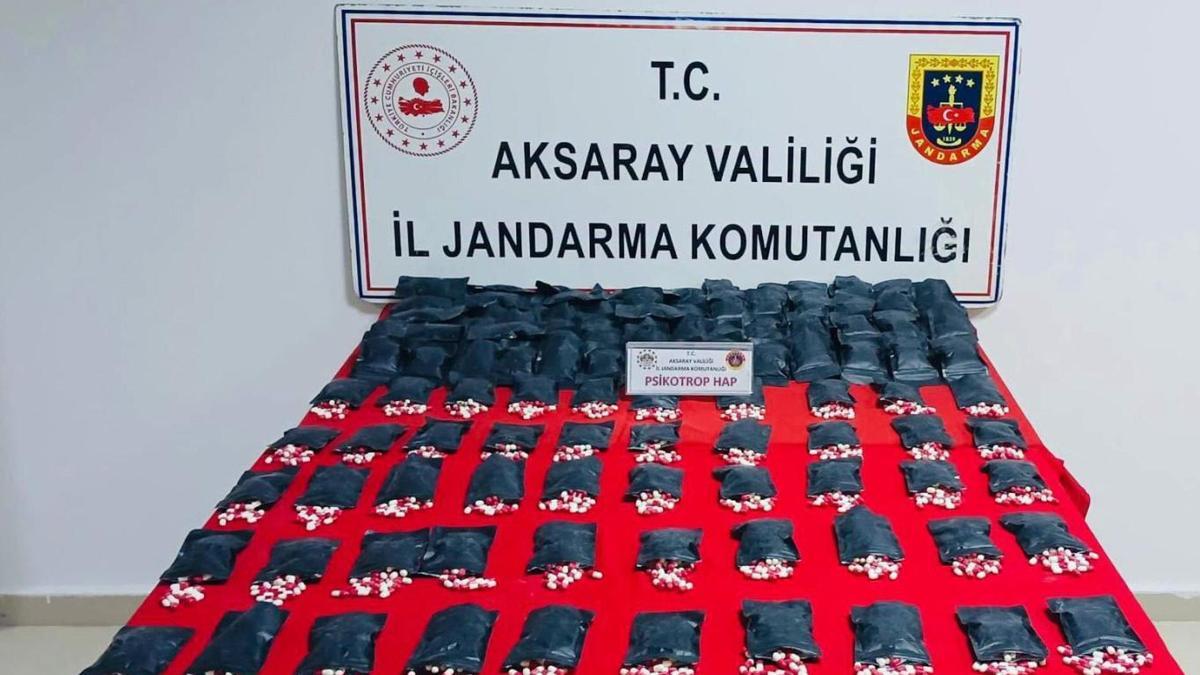 Aksaray’da 14 bin 672 adet uyuşturucu hap ele geçirildi