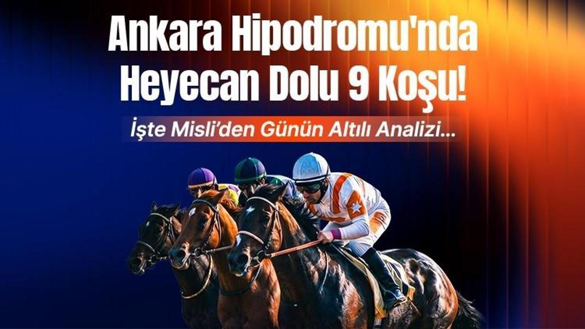 Ankara Hipodromu'nda Heyecan Dolu 9 Koşu! İşte Misli’den Günün Altılı Analizi…
