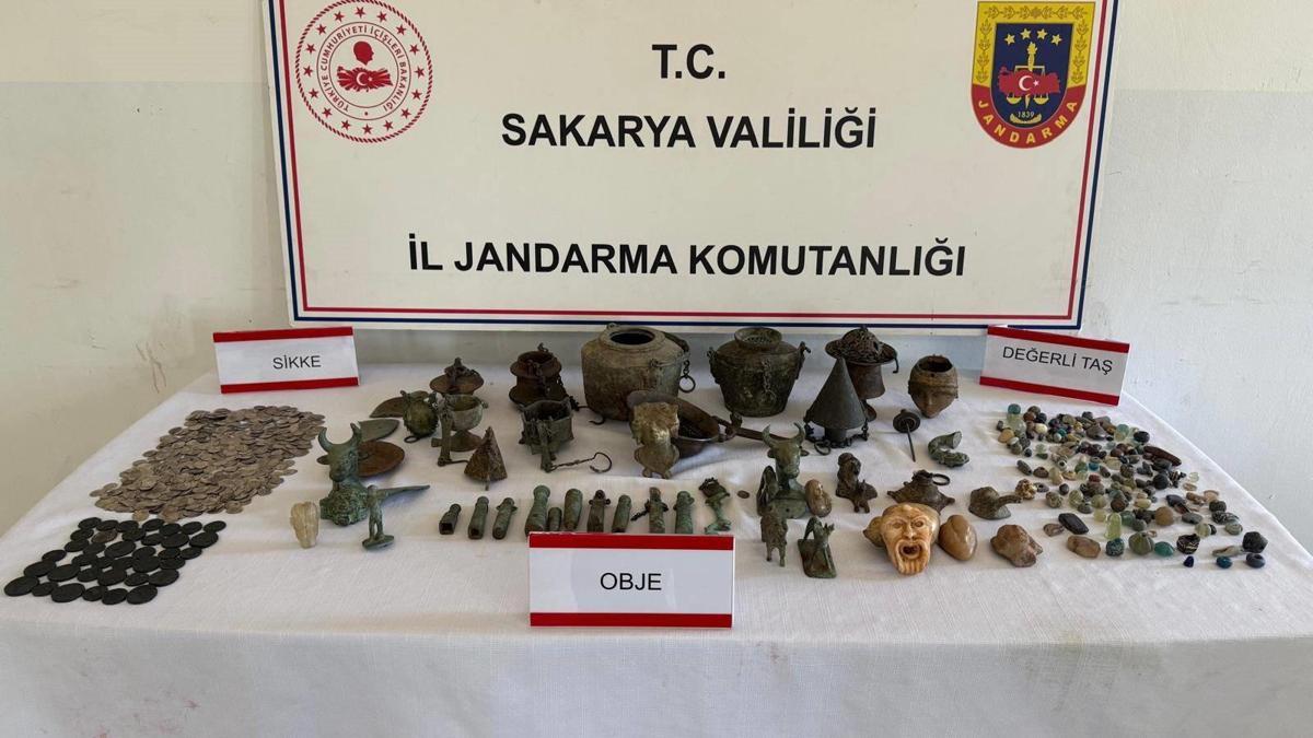 Sakarya'da tarihi eser operasyonu; 1 gözaltı